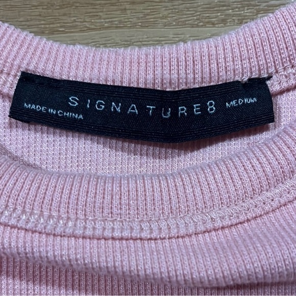 💛Signature Light Pink Ribbed Tank Top - Picture 2 of 3